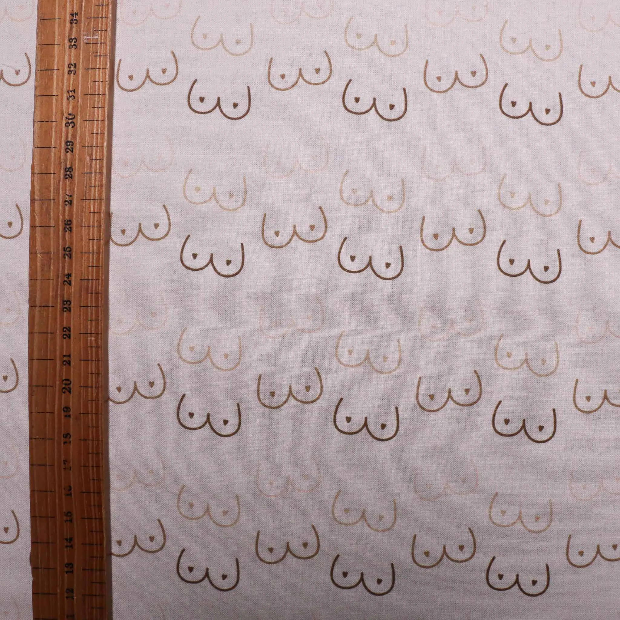 100% Cotton Fabric - Beige