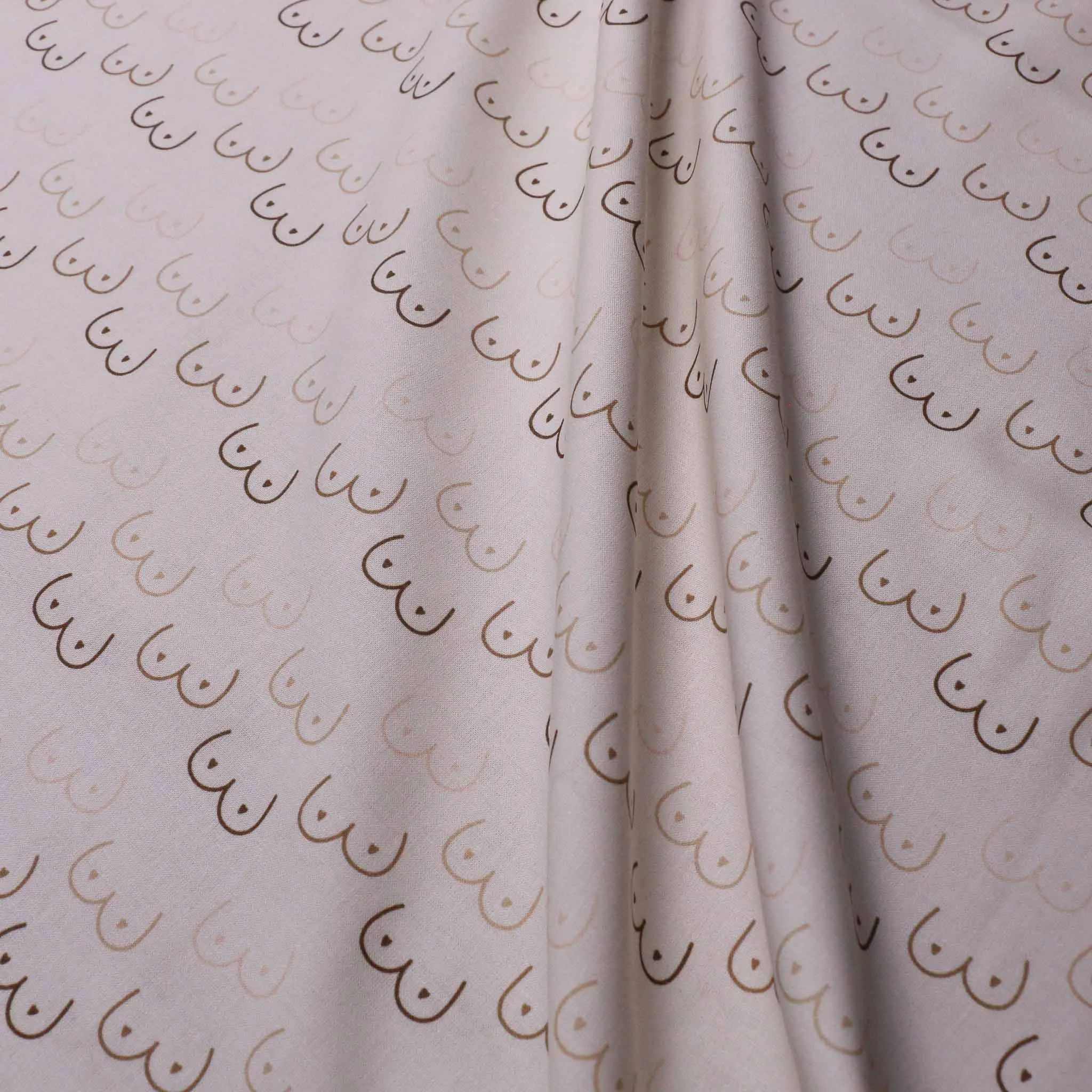 100% Cotton Fabric - Beige