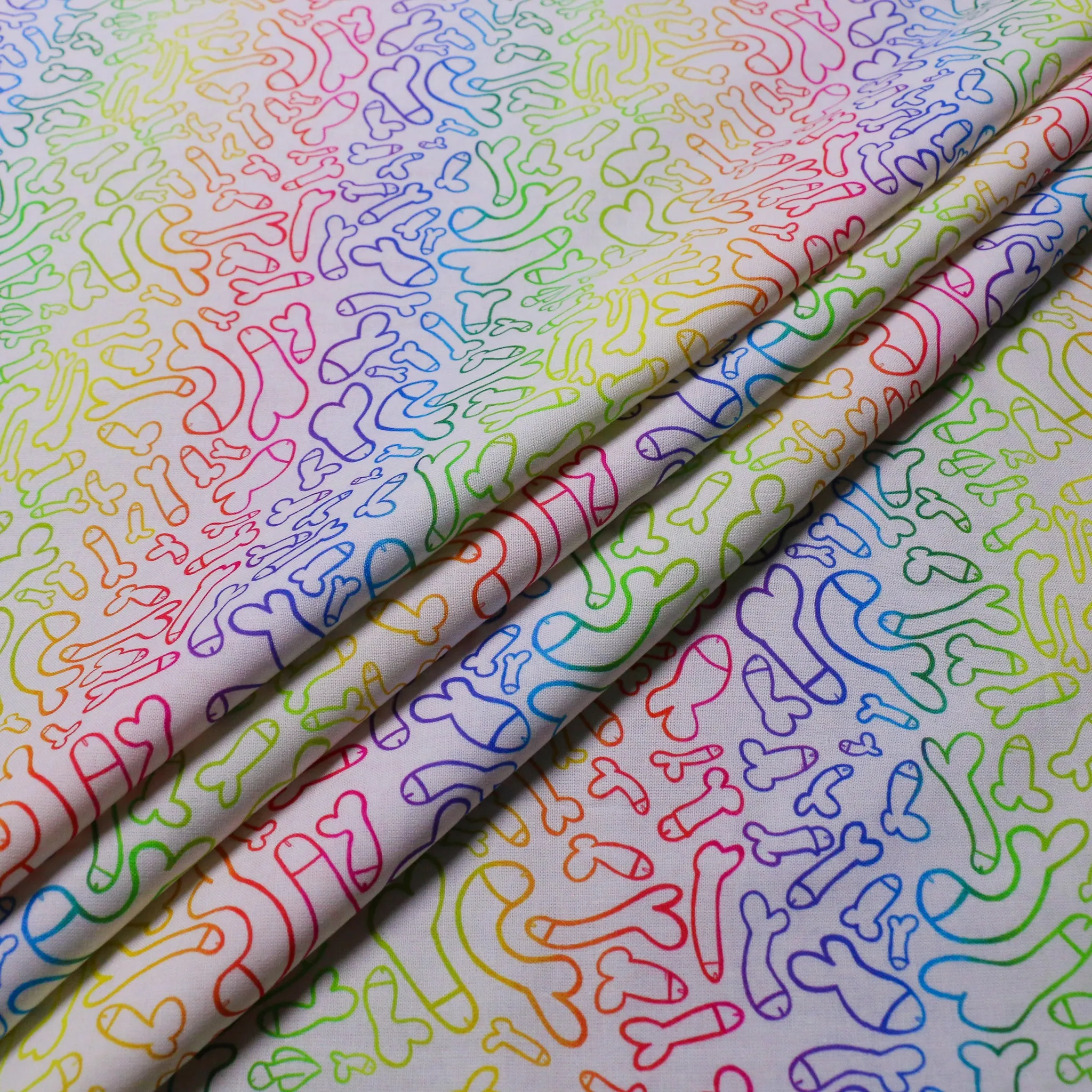 100% Cotton Fabric - Rainbow