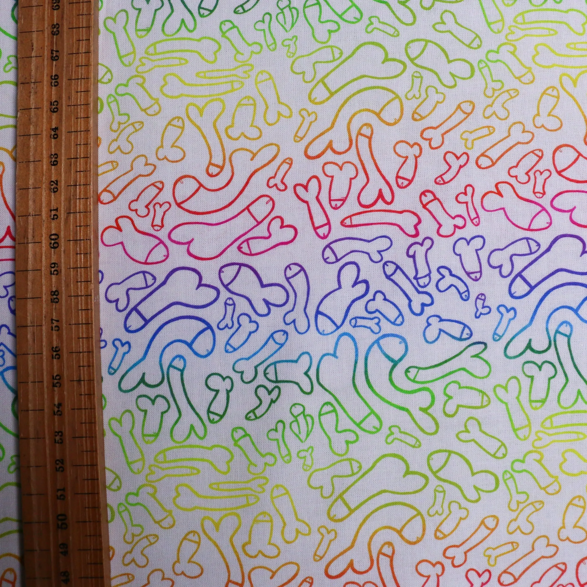 100% Cotton Fabric - Rainbow