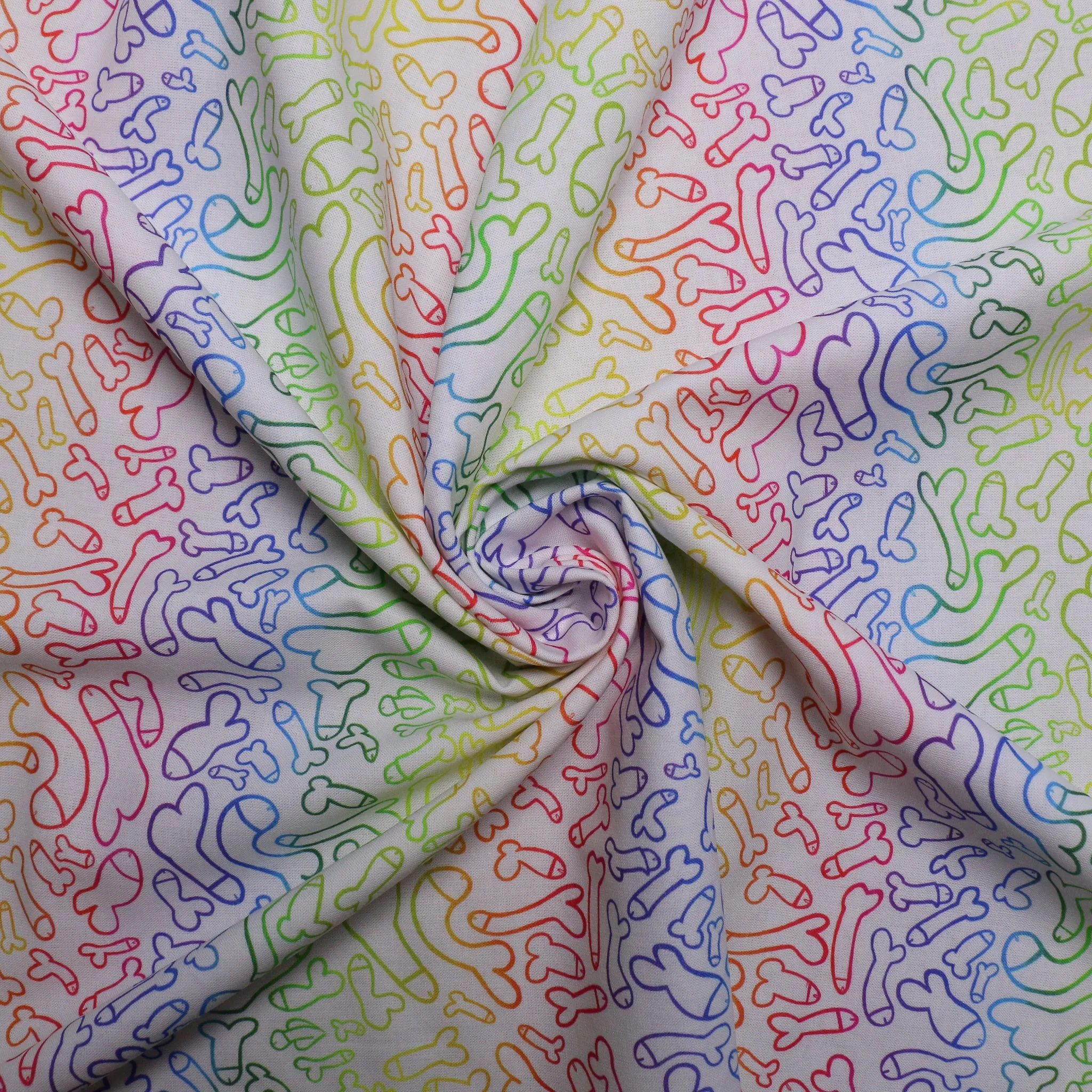 100% Cotton Fabric - Rainbow