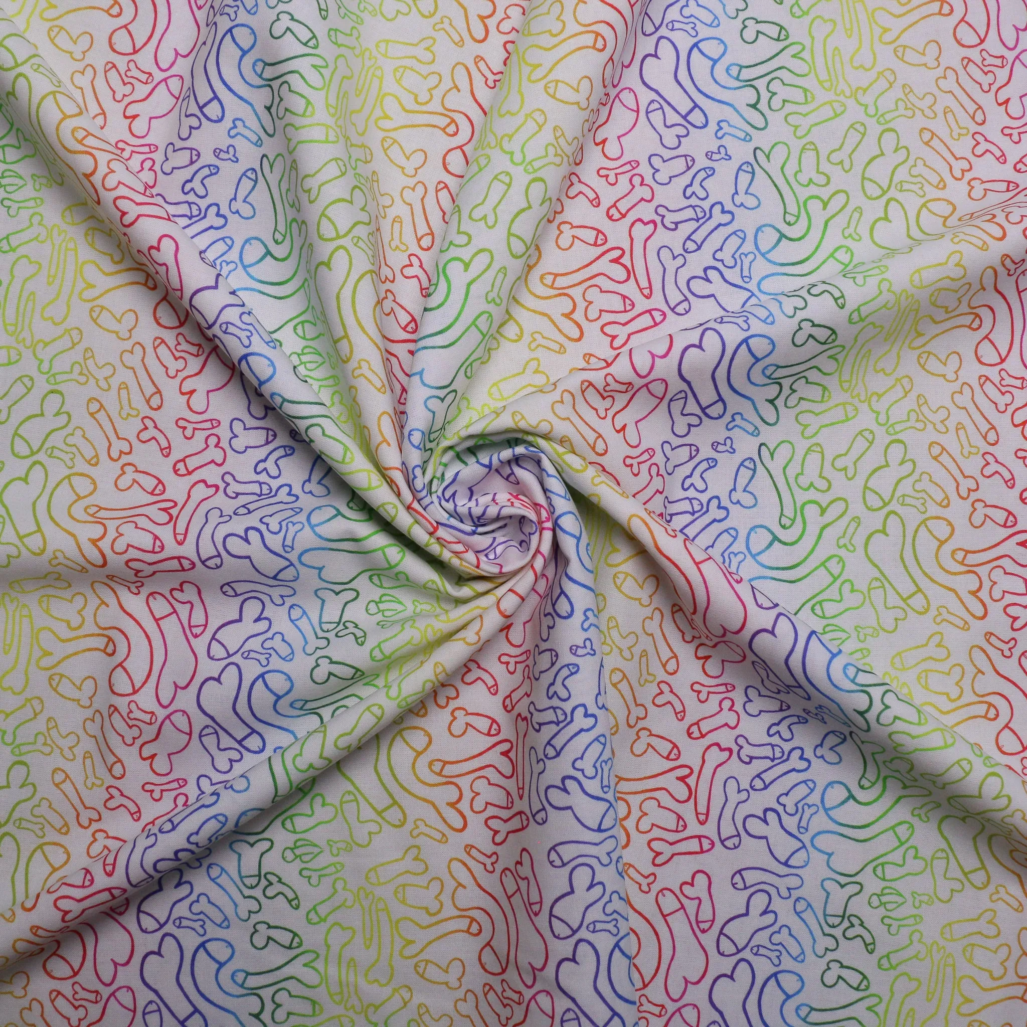100% Cotton Fabric - Rainbow
