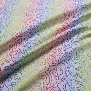 100% Cotton Fabric - Rainbow