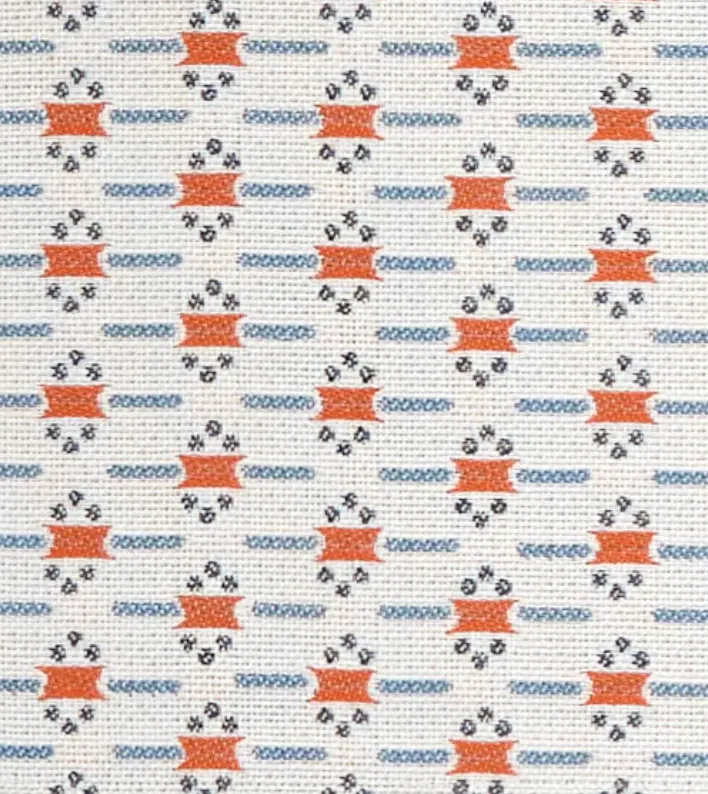 12" x 21" CW Stockwell Poppy Essex Lumbar Pillow