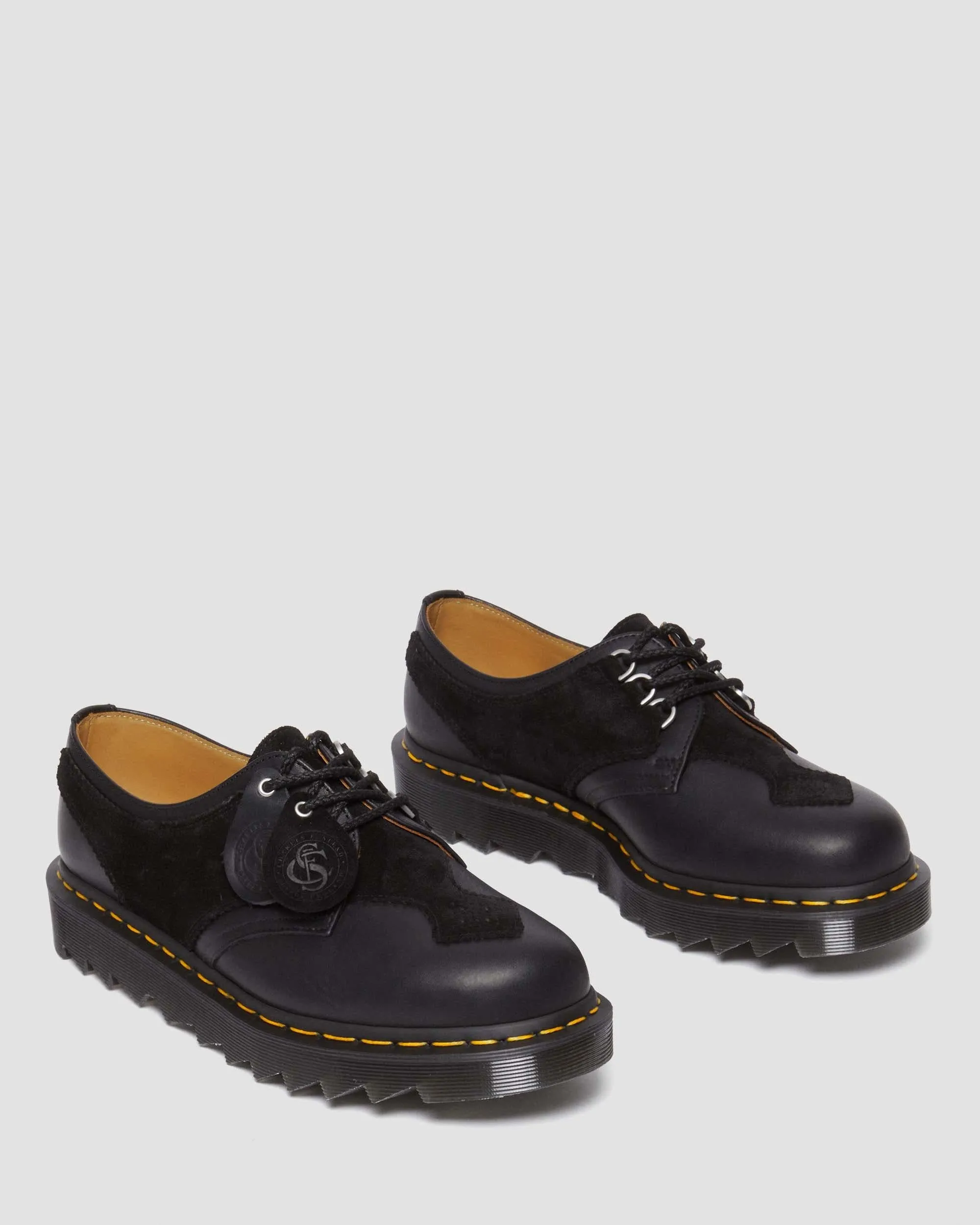 1461 Aplq Suede Leather Oxford Shoes