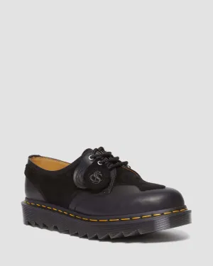 1461 Aplq Suede Leather Oxford Shoes