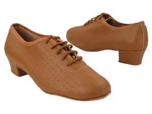 2001LEDSS Beige Brown Perforated Leather