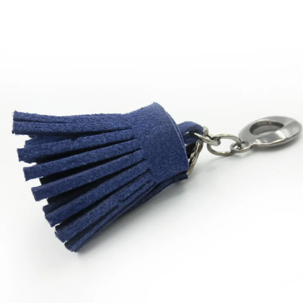 3CM Fiber Tassel Artificial Leather Tassel Fringe Tassels cute fat tassel DIY jewelry Accessories Pendent Charms Findings purple 10pcs