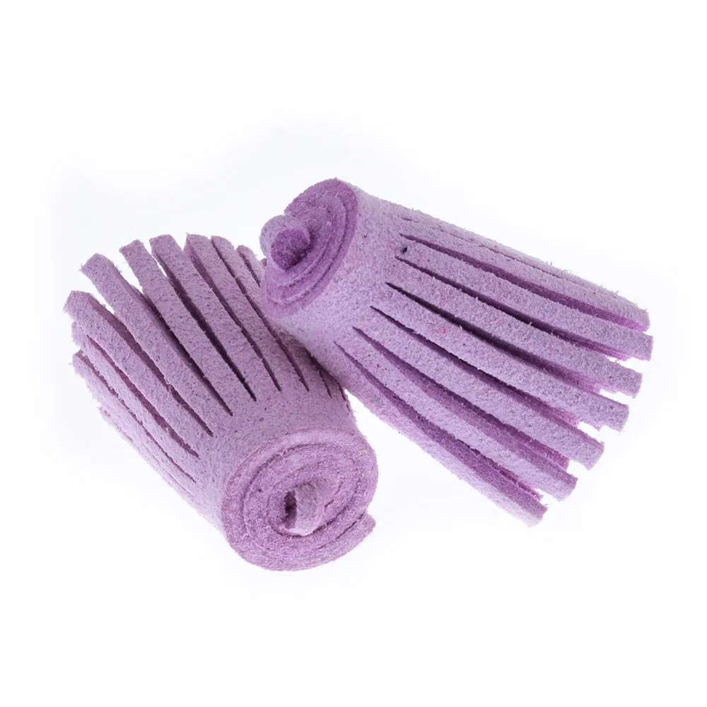 3CM Fiber Tassel Artificial Leather Tassel Fringe Tassels cute fat tassel DIY jewelry Accessories Pendent Charms Findings purple 10pcs