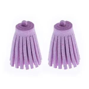 3CM Fiber Tassel Artificial Leather Tassel Fringe Tassels cute fat tassel DIY jewelry Accessories Pendent Charms Findings purple 10pcs