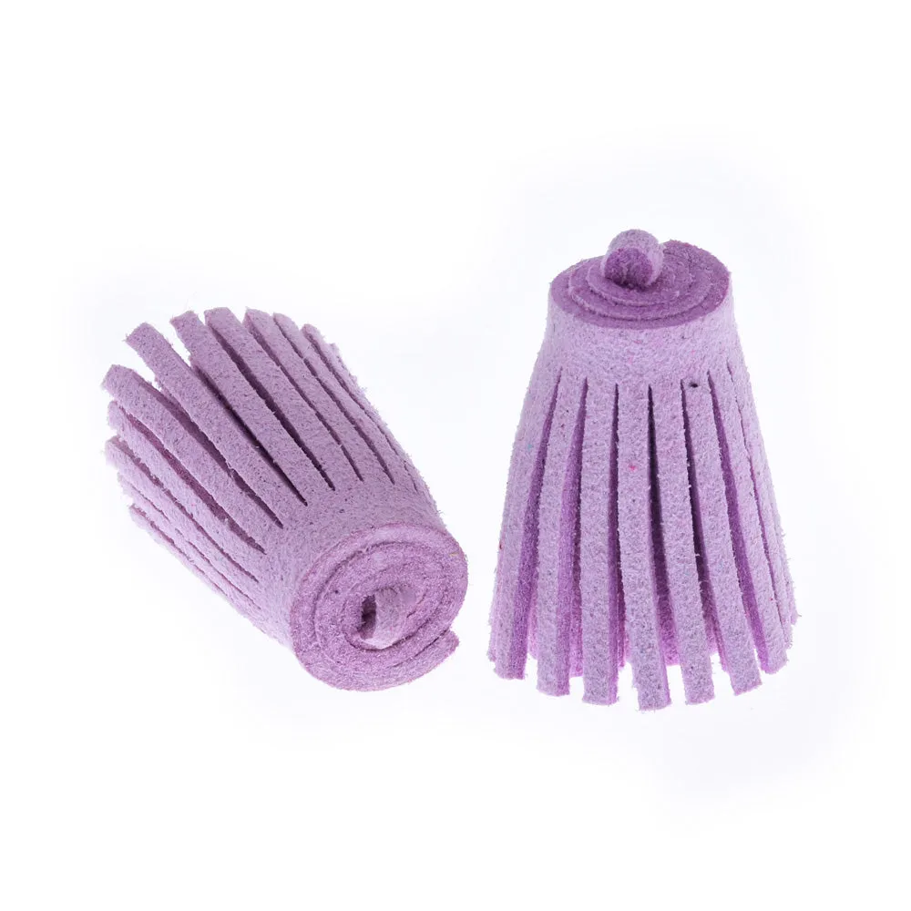 3CM Fiber Tassel Artificial Leather Tassel Fringe Tassels cute fat tassel DIY jewelry Accessories Pendent Charms Findings purple 10pcs