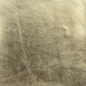 3oz (1.4mm) Metallic Cow Leather- Gold (per square foot)
