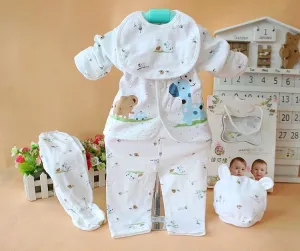 (5pcs/set)born Baby 0-6M Clothing Set Baby Boy/Girl Clothes 100% Cotton Cartoon Underwear baby set