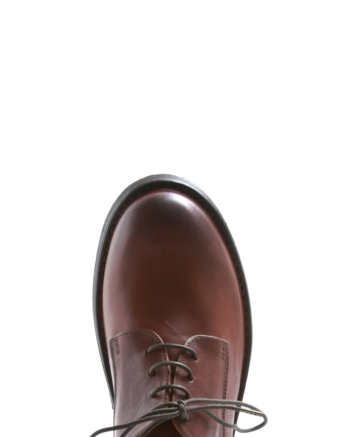 706 Brick Brown Leather Derby Shoes