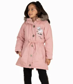 Abrigo Niña Con Gorro