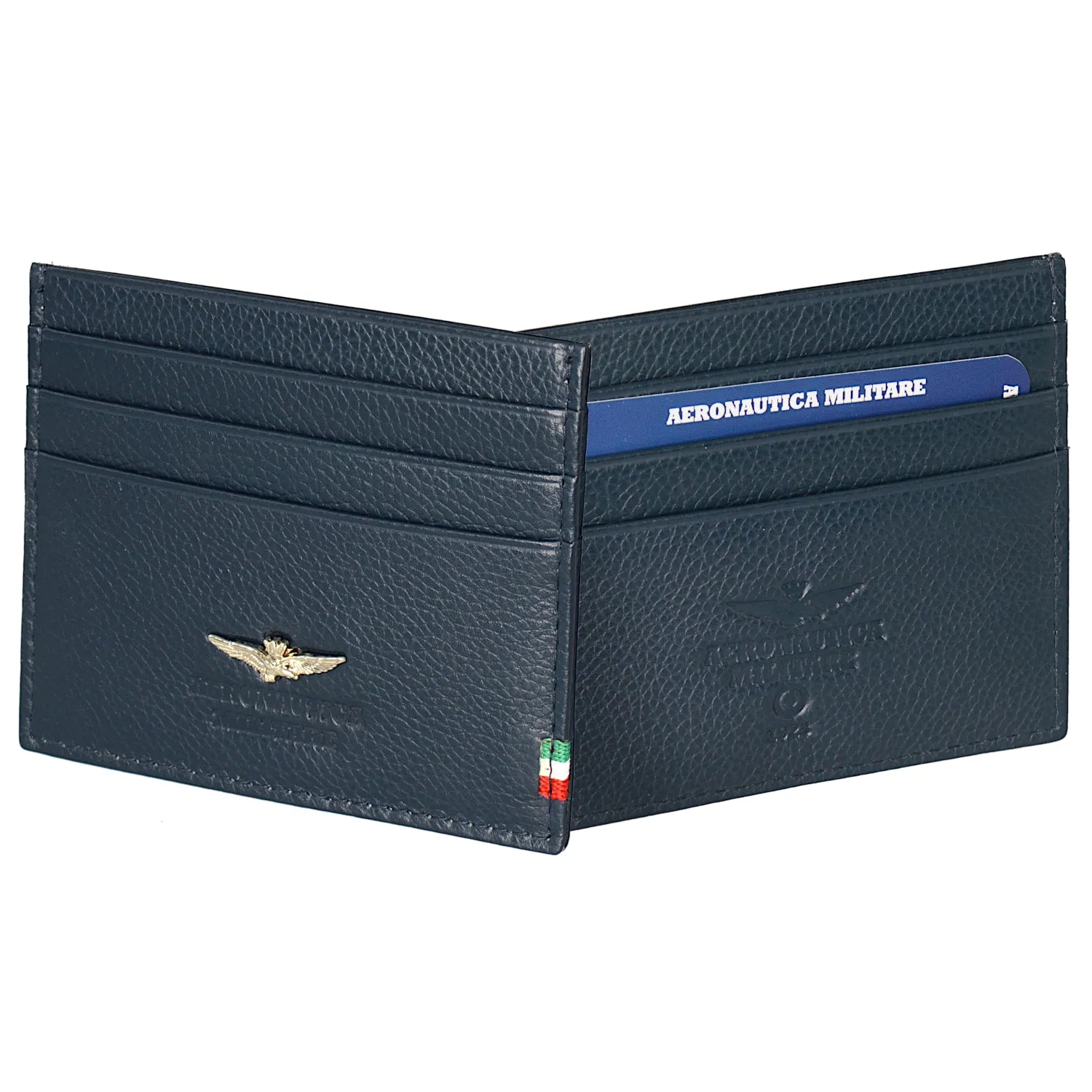 Air Force Military Credit Credit Flag Leather in AM106-BL leather