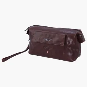 Air Force Necessaire clutch bag vintage in leather leather am300-mo