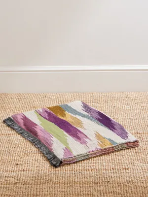 Alanis fringed jacquard throw