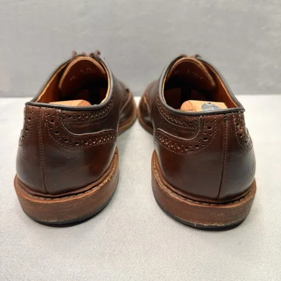 Allen Edmonds Alumnus Mens Size 14 (B) Wingtip Oxford Brown Leather Made in USA