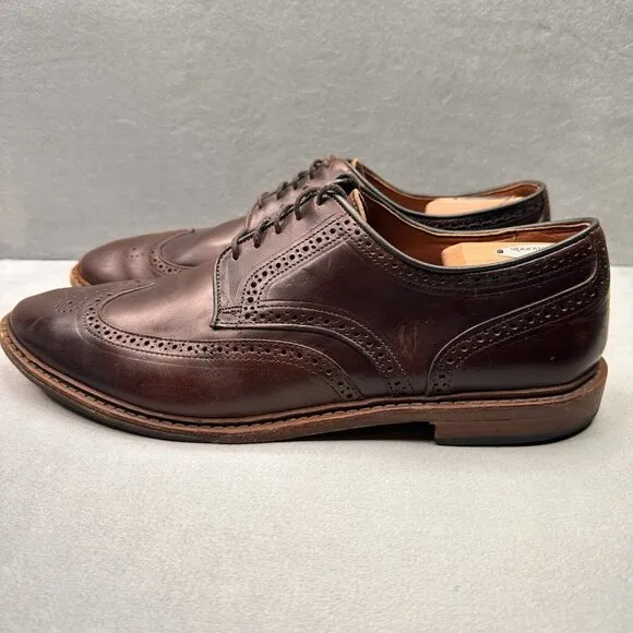 Allen Edmonds Alumnus Mens Size 14 (B) Wingtip Oxford Brown Leather Made in USA
