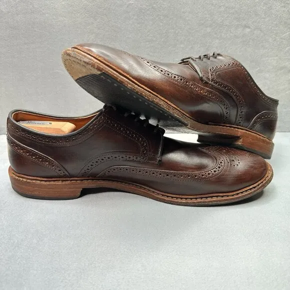 Allen Edmonds Alumnus Mens Size 14 (B) Wingtip Oxford Brown Leather Made in USA