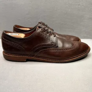 Allen Edmonds Alumnus Mens Size 14 (B) Wingtip Oxford Brown Leather Made in USA