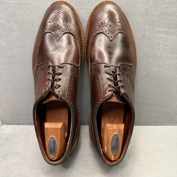 Allen Edmonds Alumnus Mens Size 14 (B) Wingtip Oxford Brown Leather Made in USA