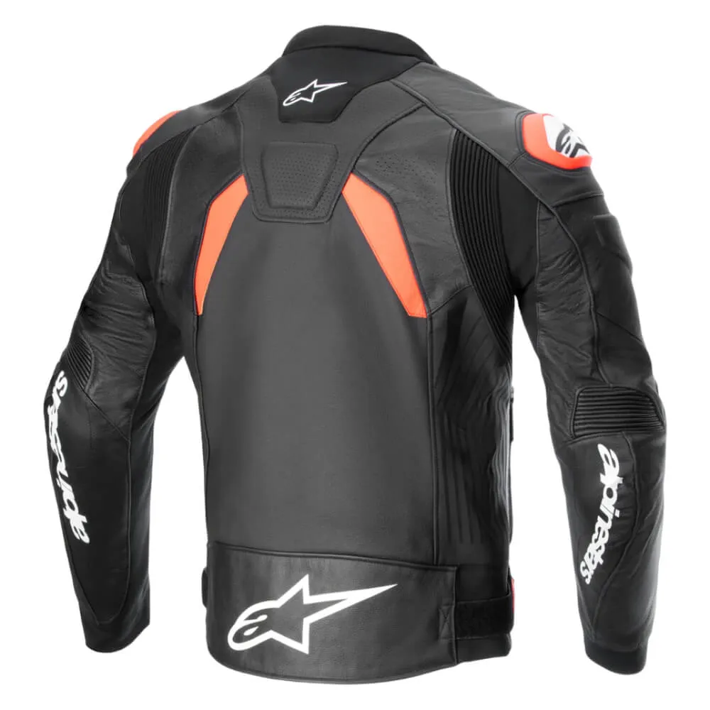 Alpinestars GP Plus R V4 Airflow Leather Jacket Black / Red Fluo / White