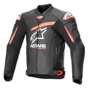 Alpinestars GP Plus R V4 Airflow Leather Jacket Black / Red Fluo / White