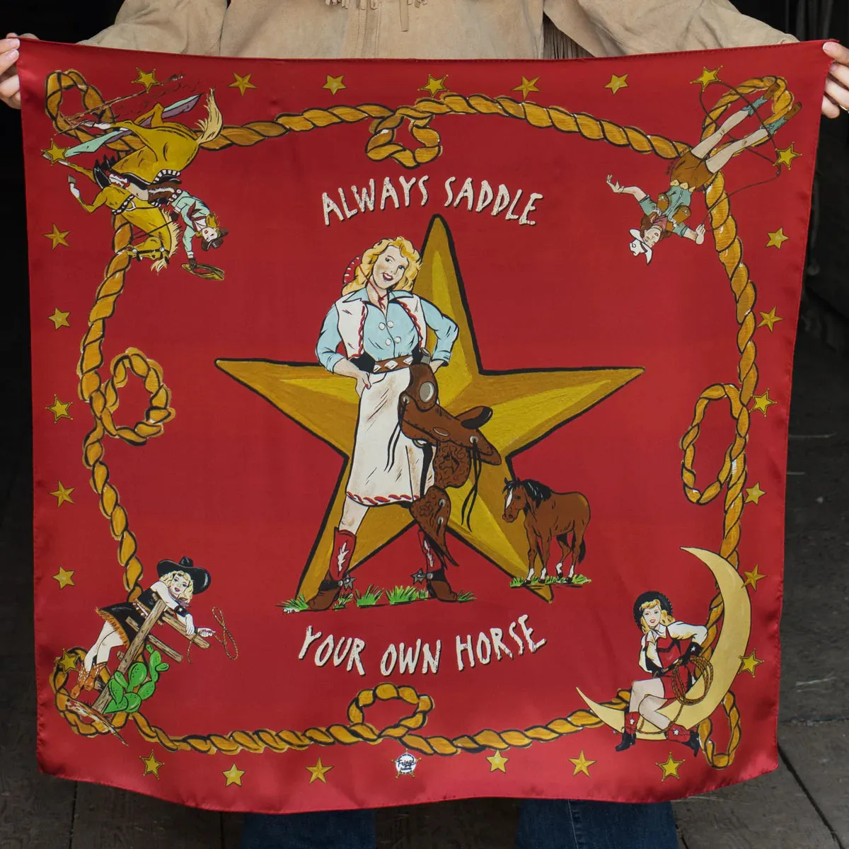 Always Saddle Your Own Horse Wild Rag