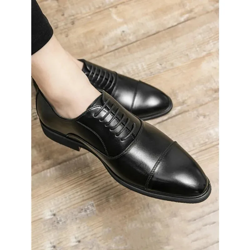 ApexStyle Herren Derby Schnürschuhe