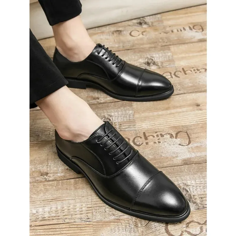ApexStyle Herren Derby Schnürschuhe