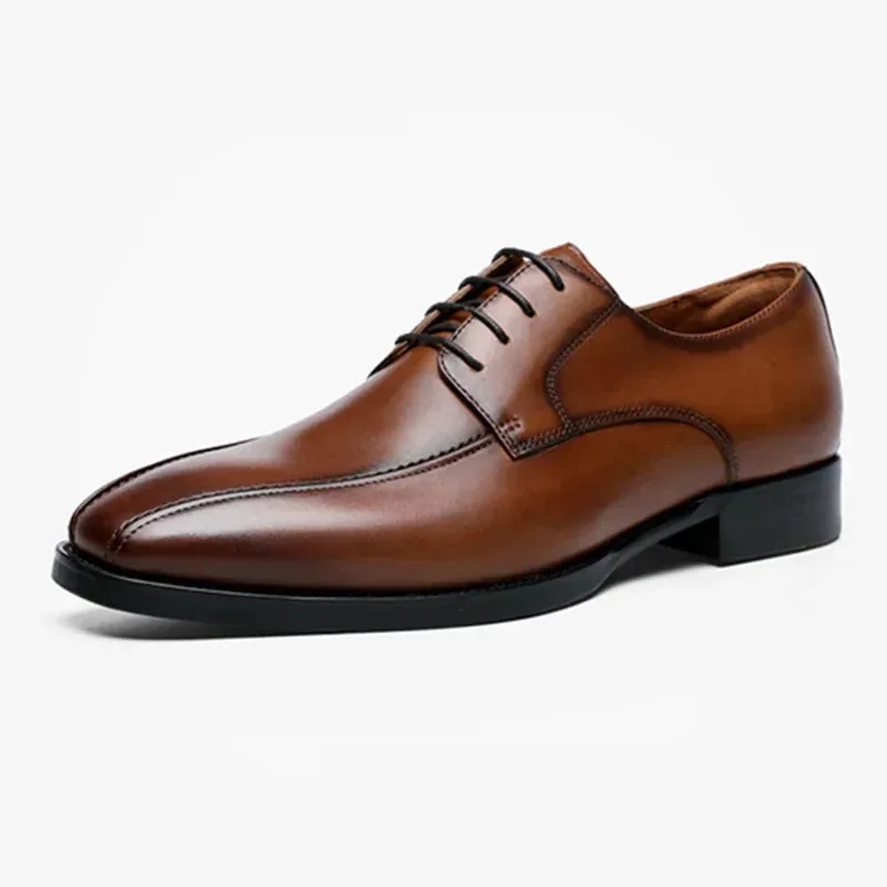 ApexStyle Herren Leder Derby Schuhe