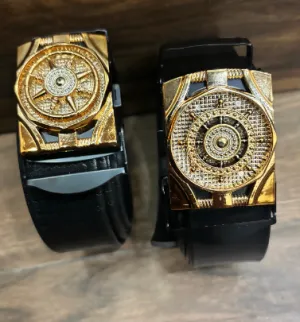 Artificial Leather Wheel Belt Combo (Pack Of 2Pcs)