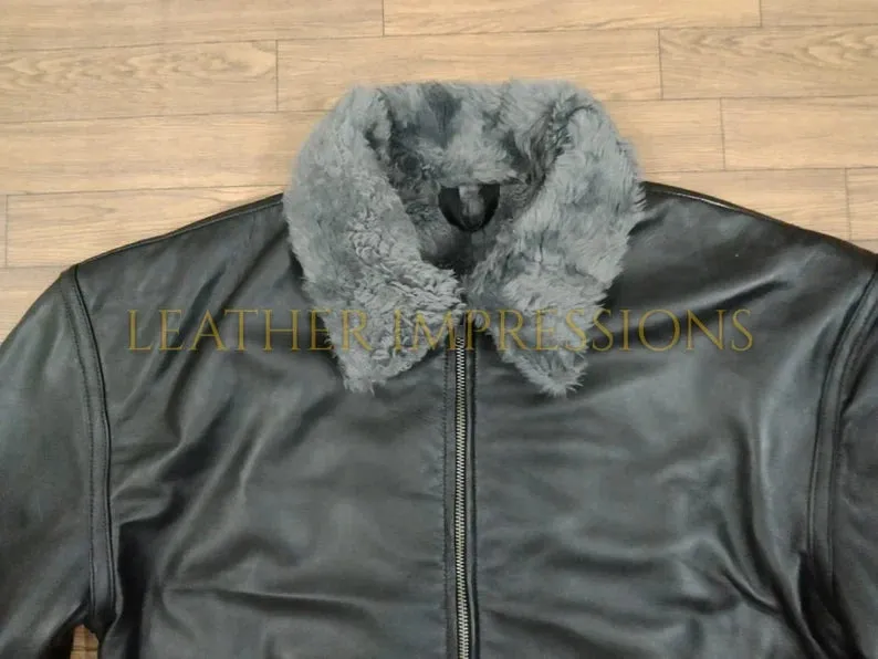 Aviator Mens Leather Jacket