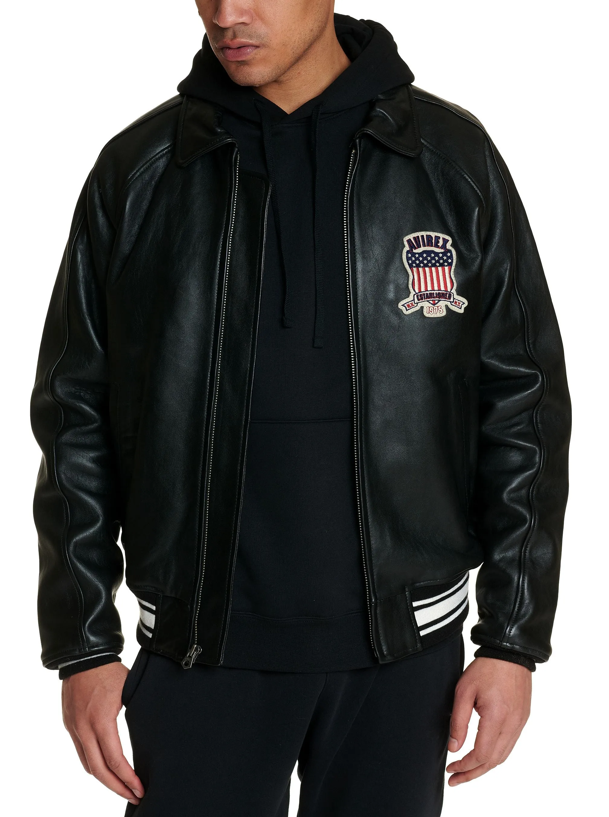 Avirex icon jacket (jet black)