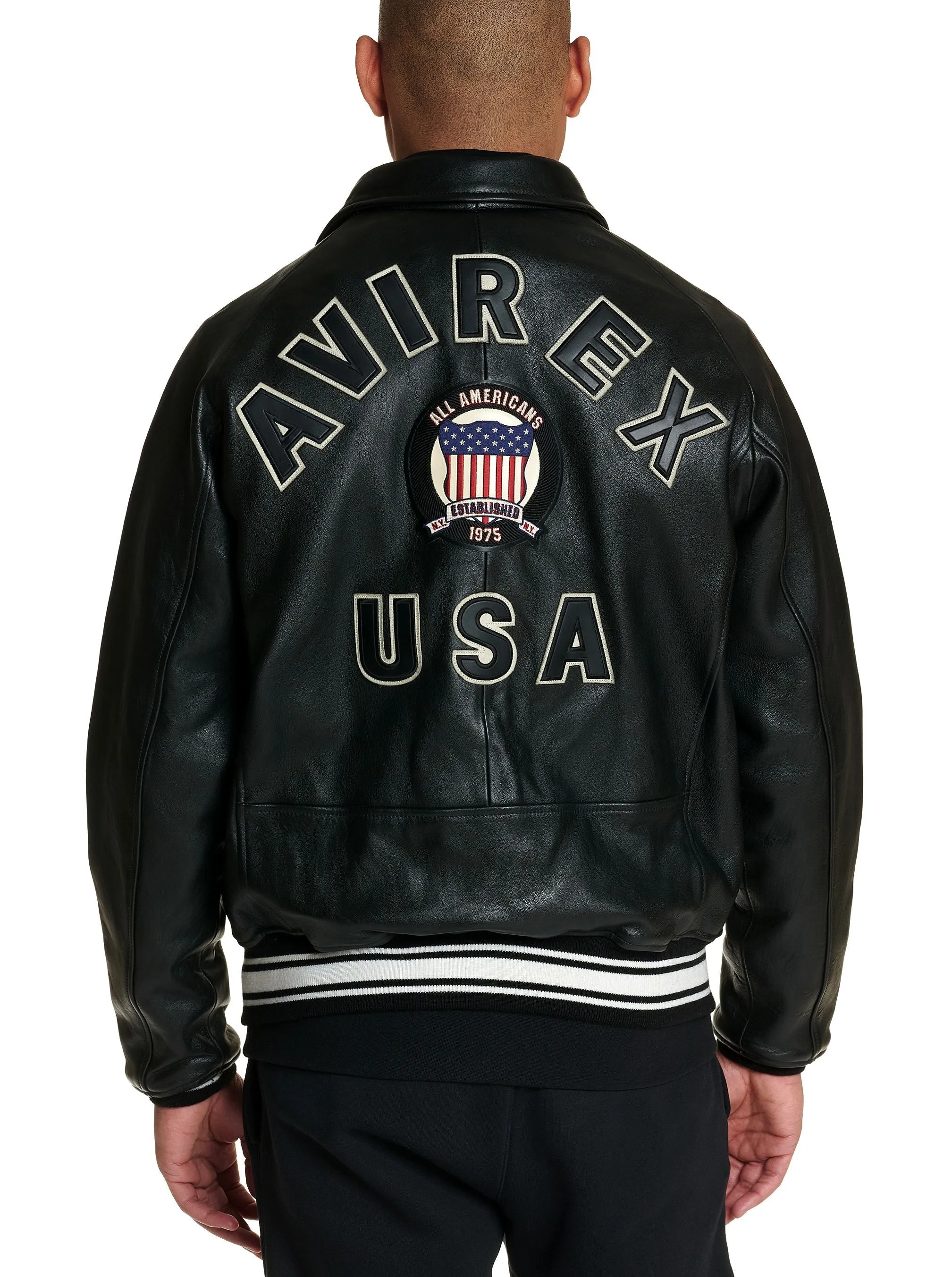 Avirex icon jacket (jet black)