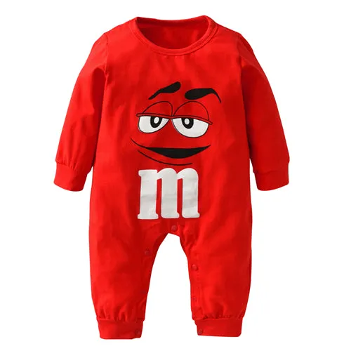 baby boys girls clothes newborn blue and red Long sleeve Cartoon printing Jumpsuit Infant clothing set