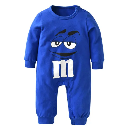 baby boys girls clothes newborn blue and red Long sleeve Cartoon printing Jumpsuit Infant clothing set