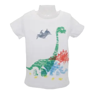 Baby Girls Cute Cartoon Creative Cotton T-shirts - Dinosaur, Dragon, Dog