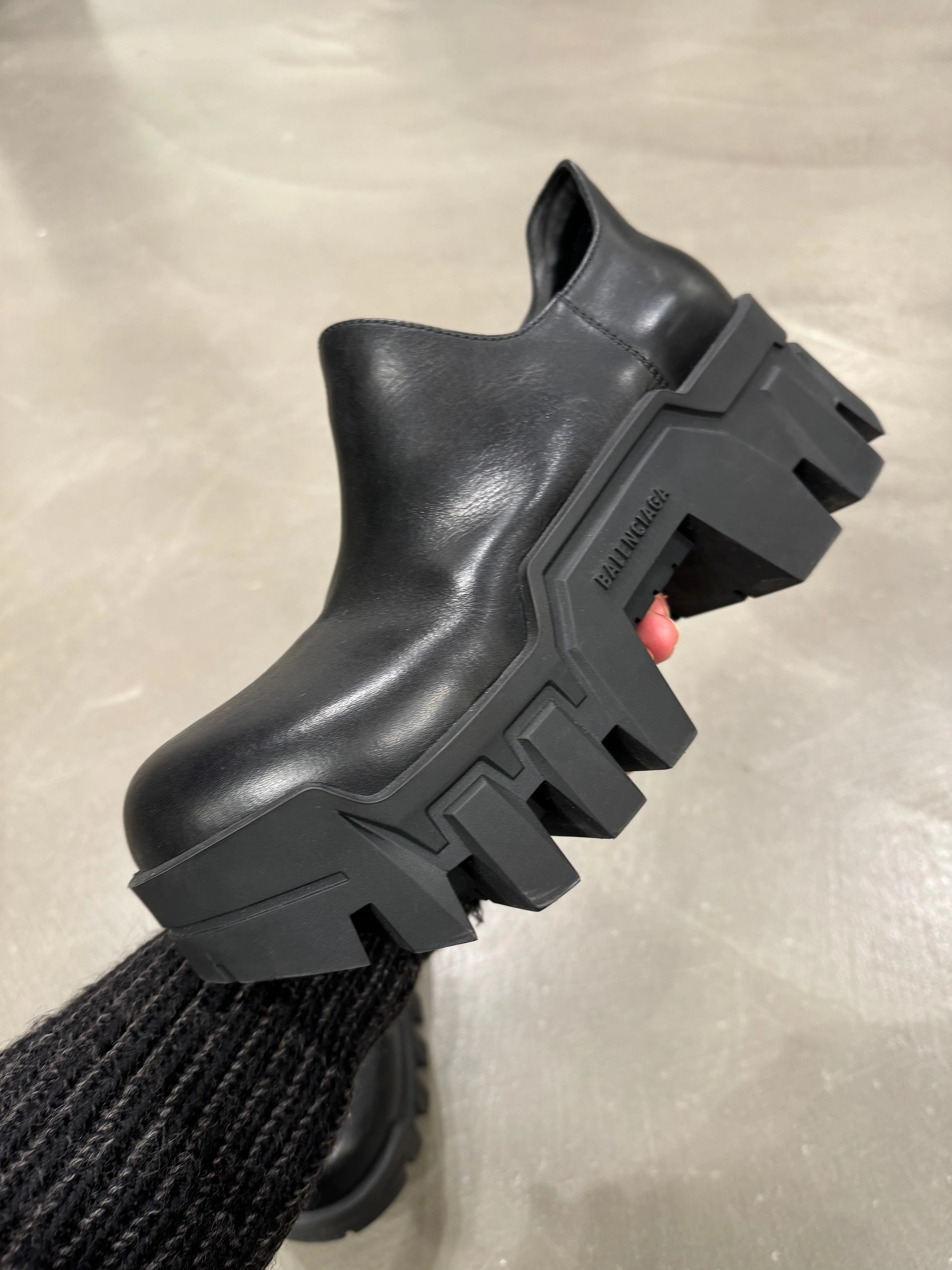 Balenciaga bulldozer mini boots