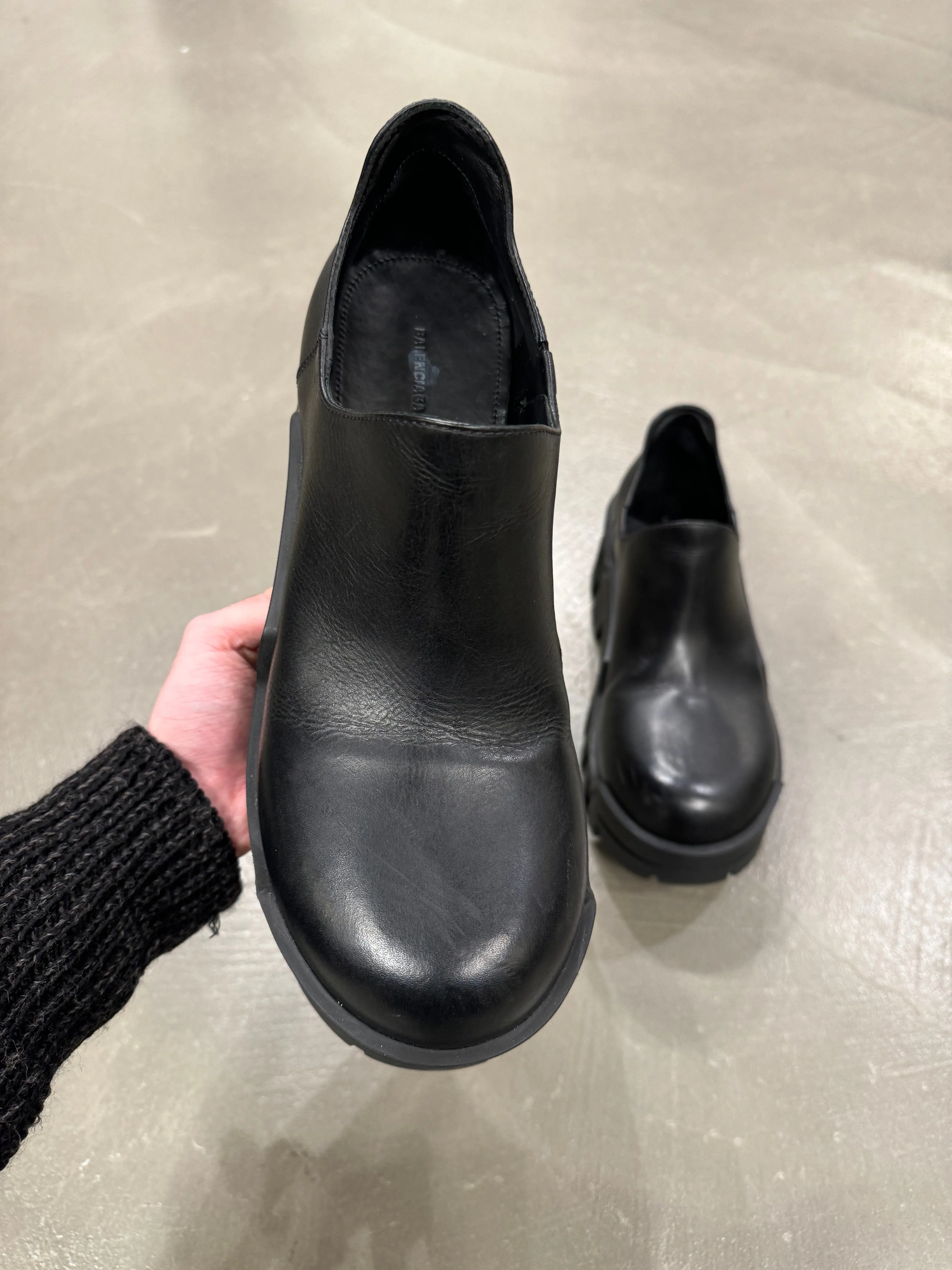 Balenciaga bulldozer mini boots