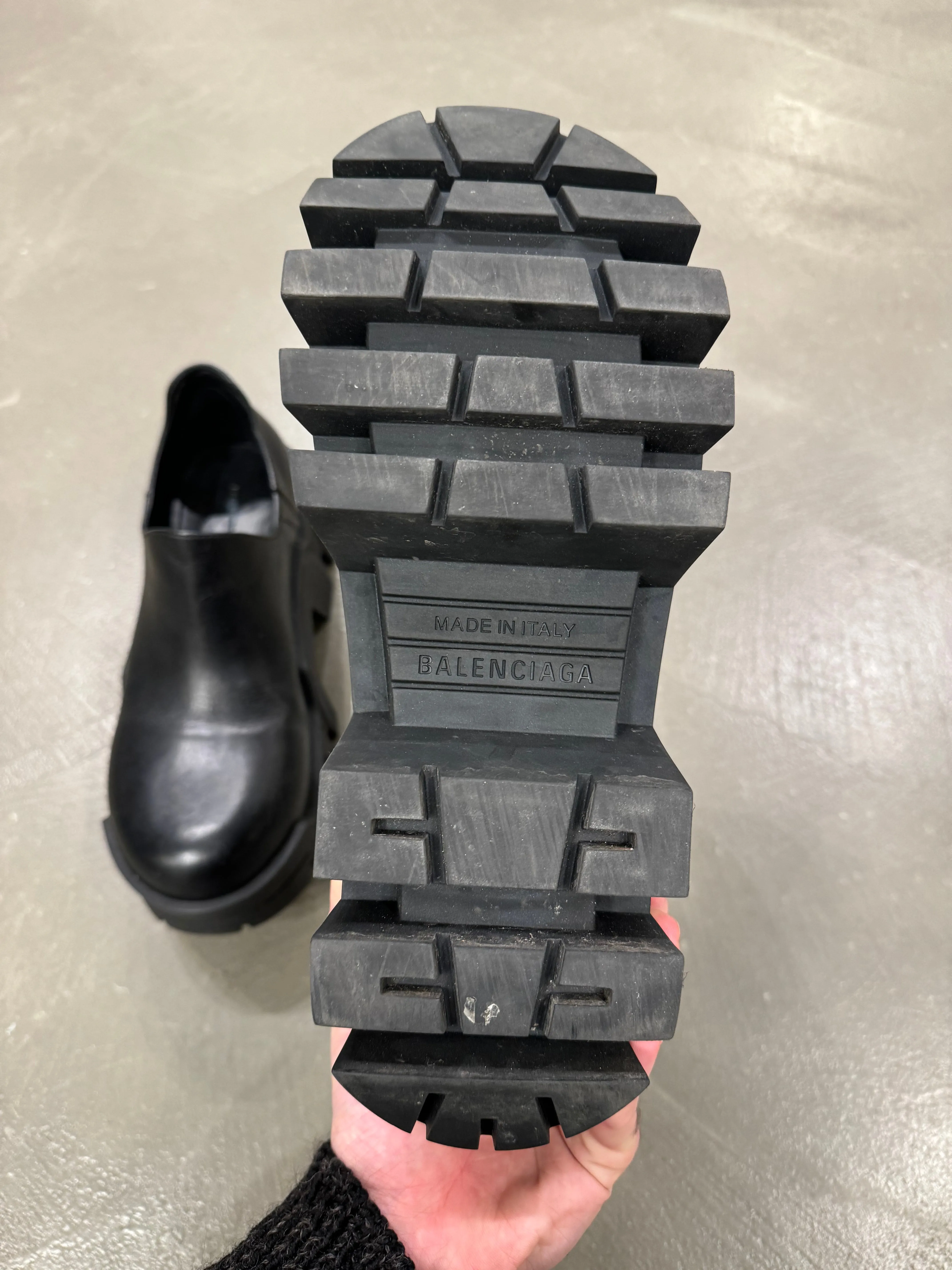 Balenciaga bulldozer mini boots
