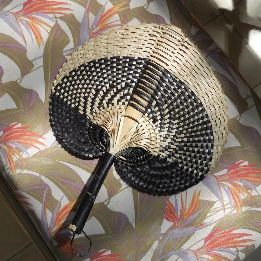 Balinese Woven Hand Fan "Shiva"