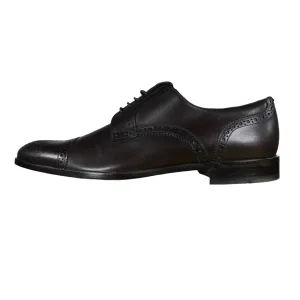 Bally Brooking Coffee Leather Derby Shoes