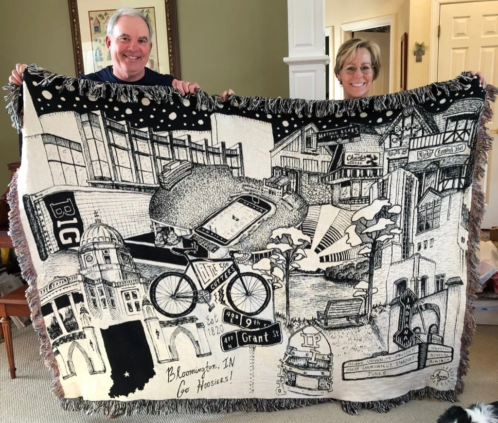 B&W Bloomington Blanket 60"x80"