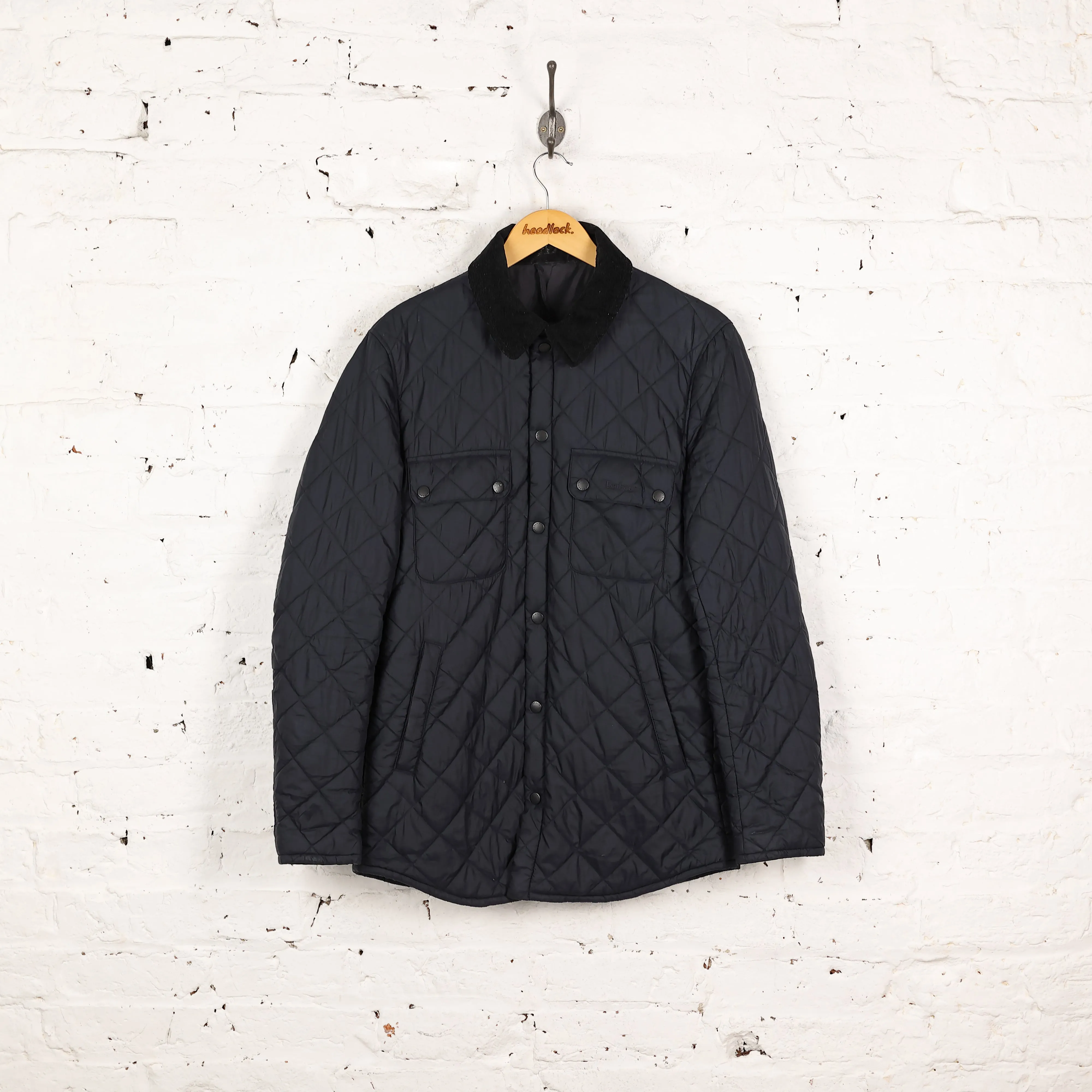 Barbour Akenside Quilted Jacket - Blue - S