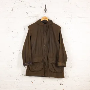 Barbour Classic Durham Parka Wax Jacket Coat - Brown - L