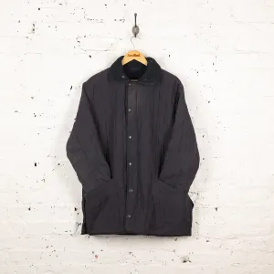 Barbour Fleece Lined Quilted Jacket - Blue - L