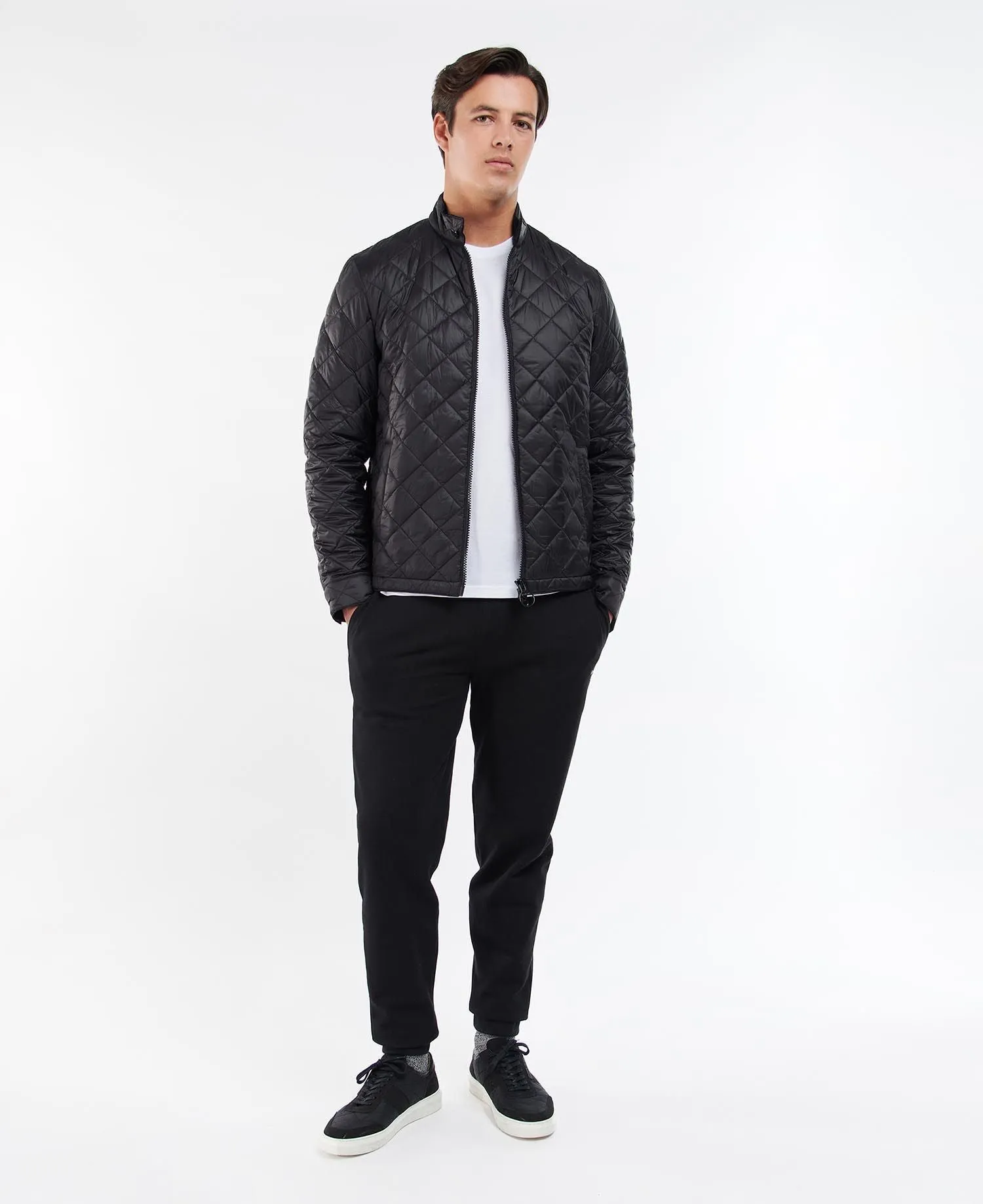 BARBOUR HARRINGTON QUILTED JACKET - BLACK